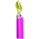 download Lighter With Flame clipart image with 45 hue color