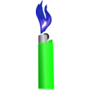 download Lighter With Flame clipart image with 225 hue color