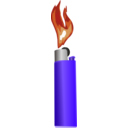 Lighter With Flame