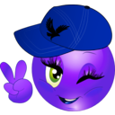 download Ahly Girl Smiley Emoticon clipart image with 225 hue color