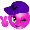 download Ahly Girl Smiley Emoticon clipart image with 270 hue color