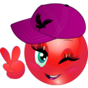 download Ahly Girl Smiley Emoticon clipart image with 315 hue color