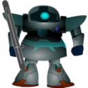 download Saku Robot clipart image with 180 hue color