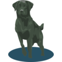 download Black Lab clipart image with 135 hue color