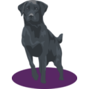 download Black Lab clipart image with 225 hue color