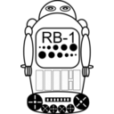 download Robot clipart image with 180 hue color