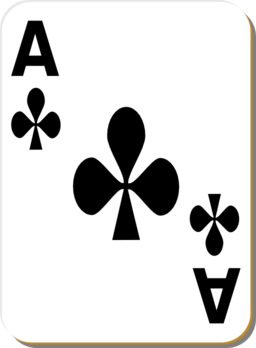 White Deck Ace Of Clubs