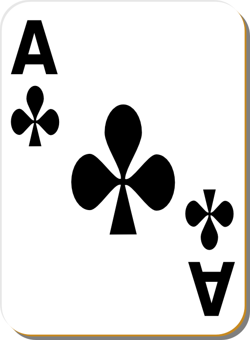 White Deck Ace Of Clubs