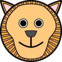 download Lion clipart image with 0 hue color