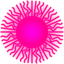 download Sun clipart image with 270 hue color