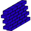 download Red Brick Wall clipart image with 225 hue color