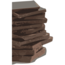 download Chocolate Block Pieces Tracing clipart image with 0 hue color