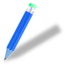 download Pencil clipart image with 180 hue color