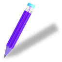 download Pencil clipart image with 225 hue color