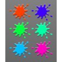 download Ink Splashes clipart image with 135 hue color
