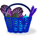 download Cesta De La Compra Llena Full Shopping Basket clipart image with 180 hue color