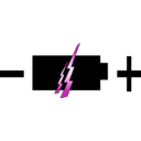 download Battery Icon clipart image with 270 hue color