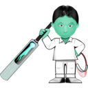 download Cricket Toon clipart image with 135 hue color