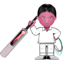 download Cricket Toon clipart image with 315 hue color