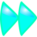 download 2rightarrow clipart image with 135 hue color
