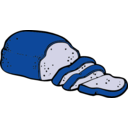 download Loaf Of Bread clipart image with 180 hue color