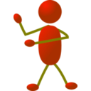 download Stickman 04 clipart image with 180 hue color
