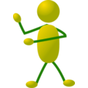 download Stickman 04 clipart image with 225 hue color