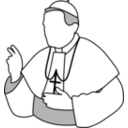 download Pope clipart image with 0 hue color