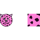 download Leopard clipart image with 270 hue color
