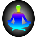 download Chakra Meditation clipart image with 180 hue color