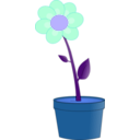 download Blumentopf clipart image with 180 hue color