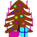 download Christmas Tree clipart image with 270 hue color