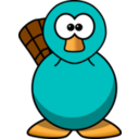 Cartoon Platypus Teal