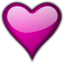 download Heart Gloss 5 clipart image with 315 hue color