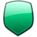 download Glossy Shields 1 clipart image with 180 hue color