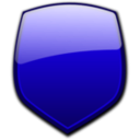 download Glossy Shields 1 clipart image with 270 hue color