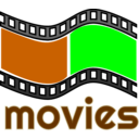 download Movies clipart image with 180 hue color