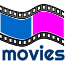 download Movies clipart image with 0 hue color