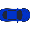 download Red Racing Car Top View clipart image with 225 hue color