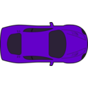 download Red Racing Car Top View clipart image with 270 hue color