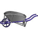 download Coal Barrow Color clipart image with 225 hue color