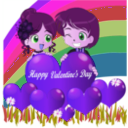 download Happy Valentine Smiley Emoticon clipart image with 270 hue color