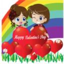 download Happy Valentine Smiley Emoticon clipart image with 0 hue color