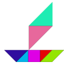 download Tangram clipart image with 135 hue color