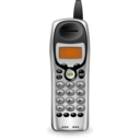 download Cordless Phone No Basestation clipart image with 315 hue color