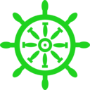 download Captains Wheel clipart image with 90 hue color