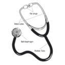 download 58294main The Brain In Space Page 127 Stethoscope With Labels clipart image with 225 hue color