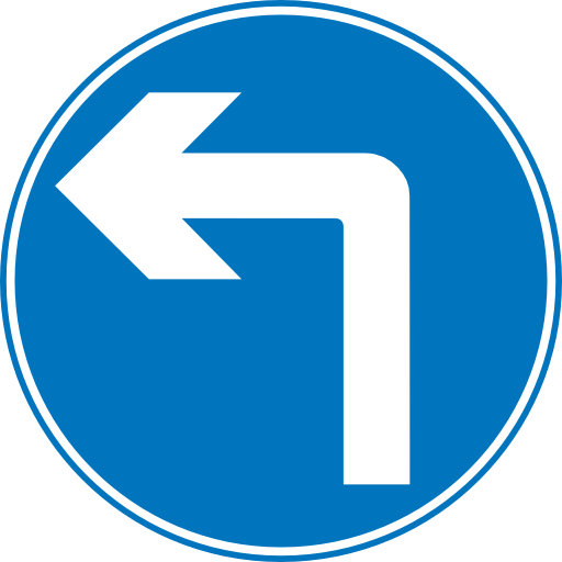 Roadsign Turn Ahead