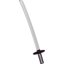 download Katana clipart image with 315 hue color