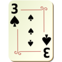 Ornamental Deck 3 Of Spades